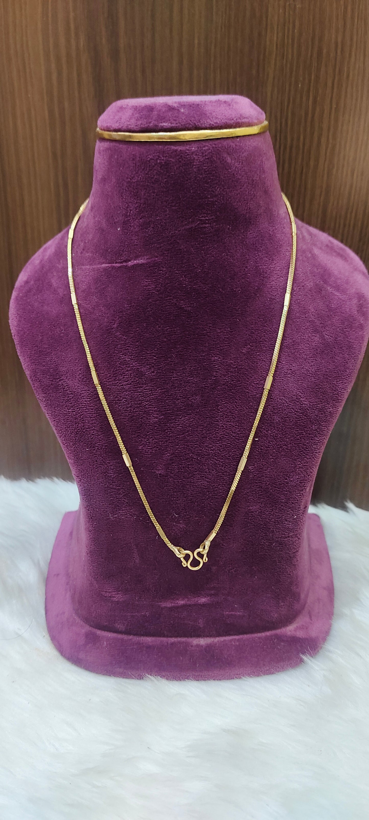 Pure panchaloham unpolished 18 " length short chain