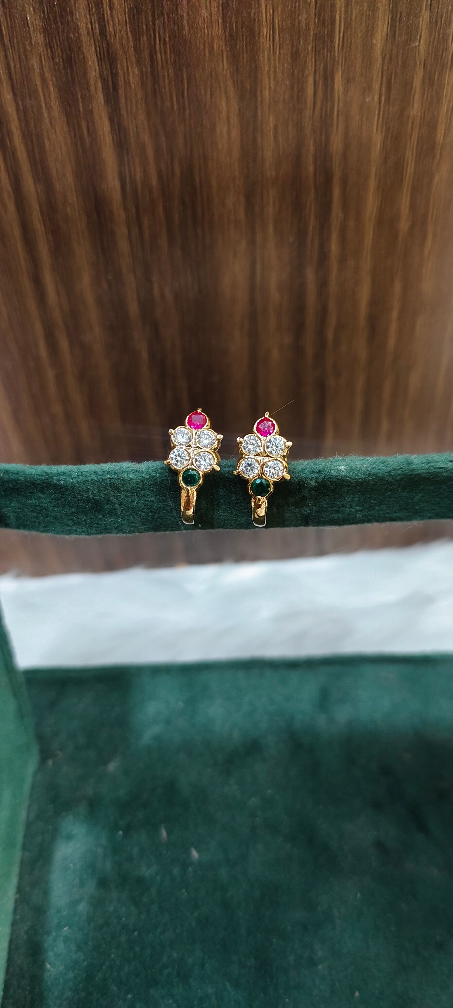 Pure panchaloham j type earrings