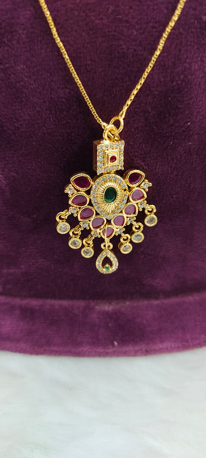 Premium micro gold plated 20" length trendy invisible chain pattern black beads