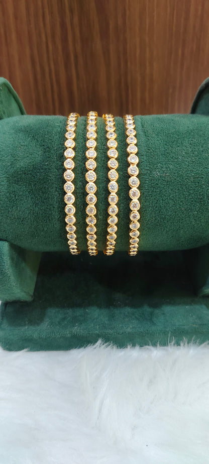 Pure panchaloham diamond look 4 bangles