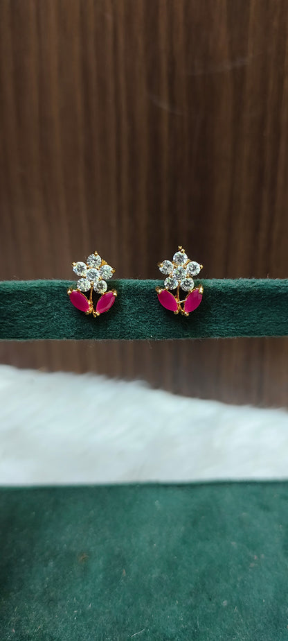 Pure panchaloham daimond look trendy earrings