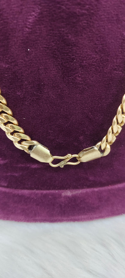 Pure panchaloham unpolished heavy look 20" length mens chain