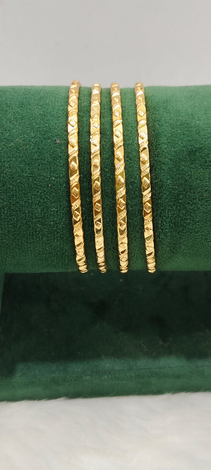 Pure panchaloham unpolished 4 bangles