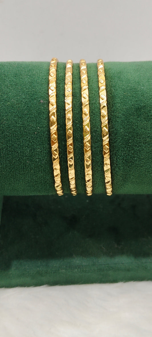 Pure panchaloham unpolished 4 bangles