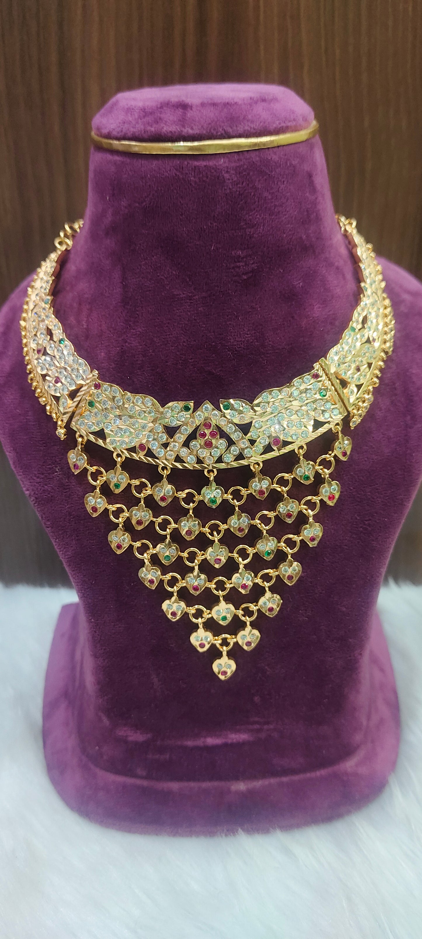 Pure panchaloham kante jaali necklace