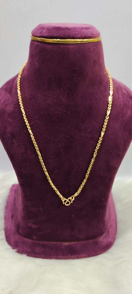 Pure panchaloham unpolished 18" length 5 plus 1 chain