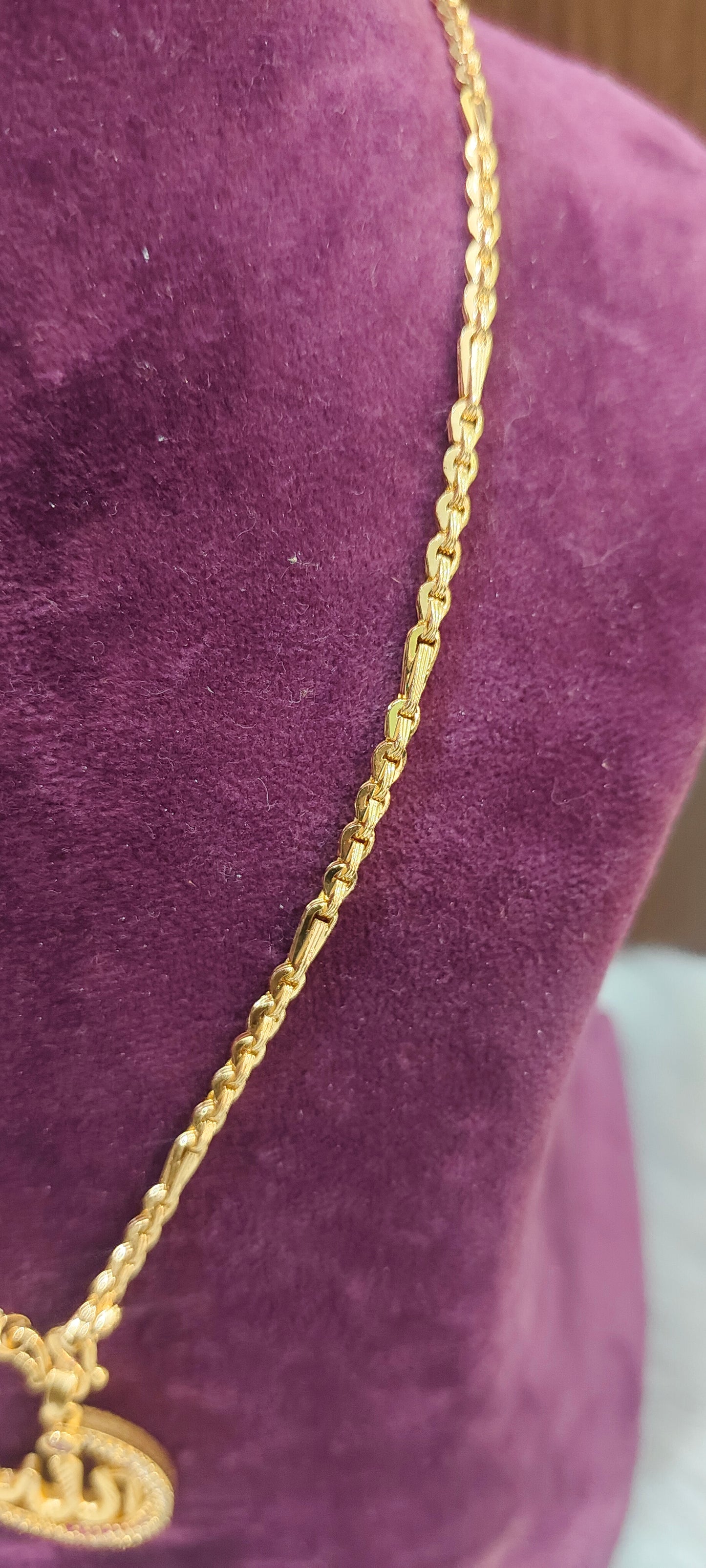 Premium micro gold plated 20" length allah pendant chain
