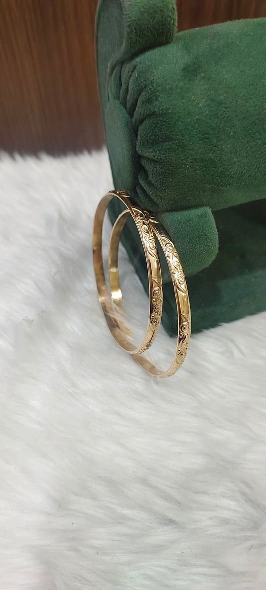 Pure panchaloham unpolished 2 bangles