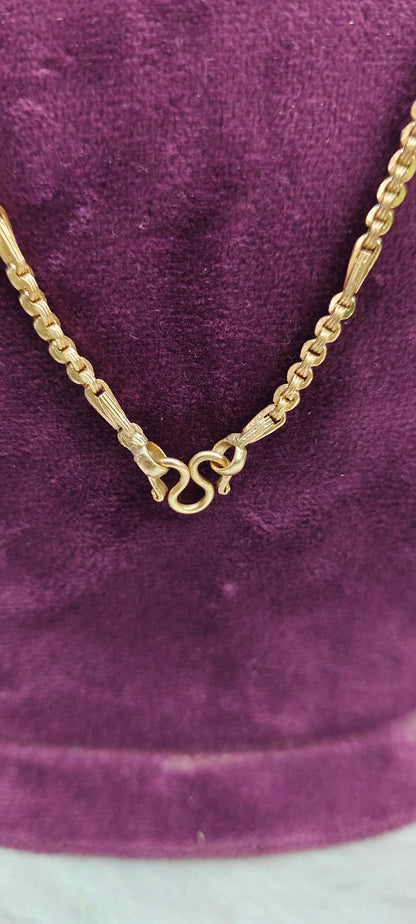 Pure panchaloham unpolished 18" length 5 plus 1 chain