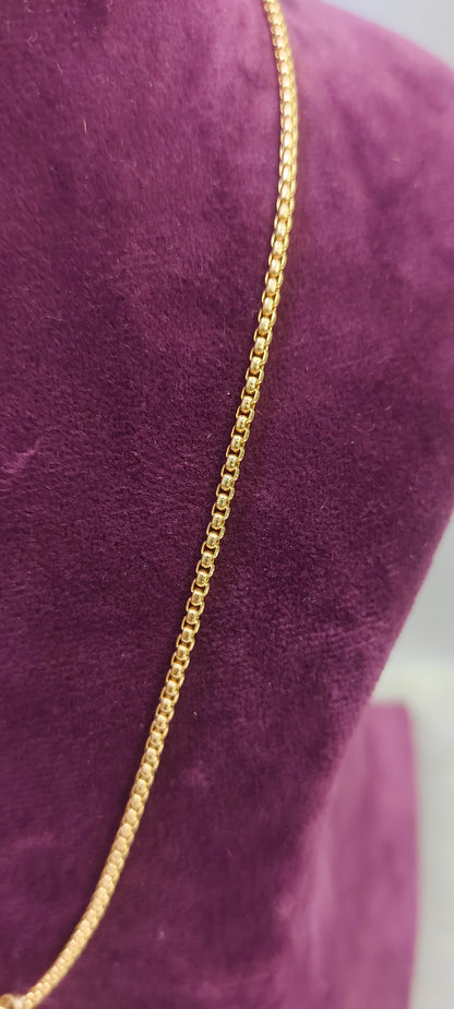 Pure panchaloham unpolished 18" ladies short chain