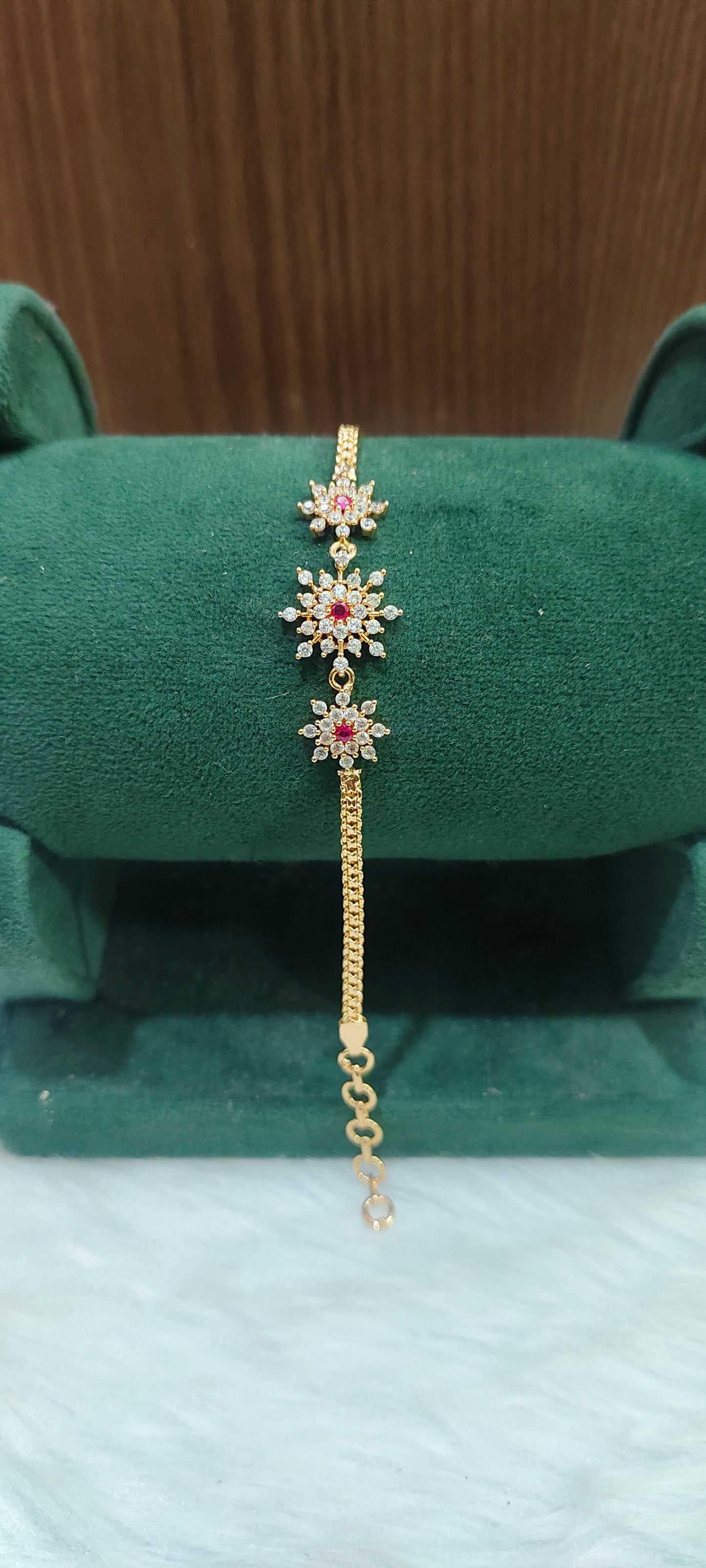 Pure panchaloham diamond look bracelet