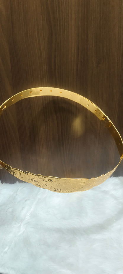 Premium real gold look vaddanam