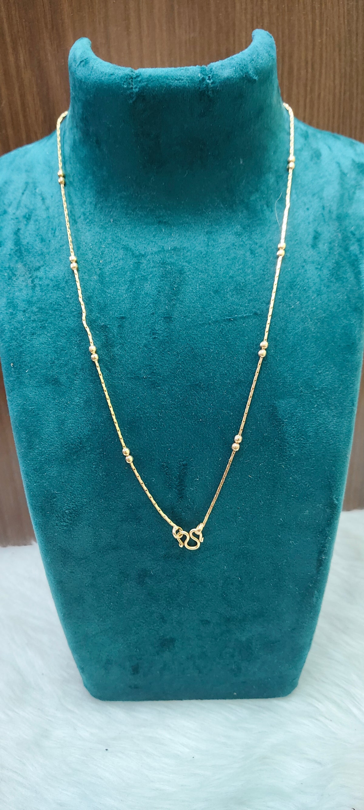 Pure panchaloham unpolished 18" length side ball chain