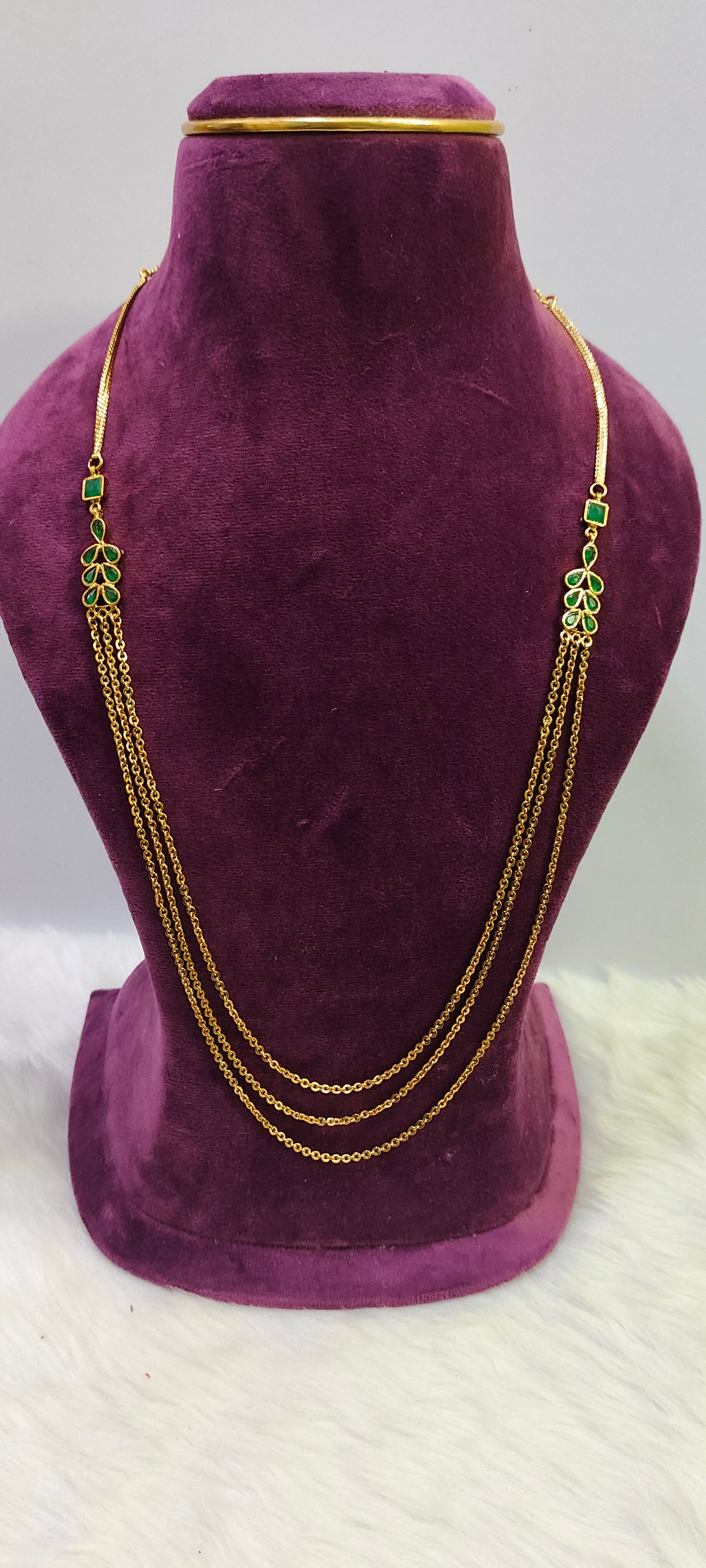 Simple 3 step chandraharam with 24" length