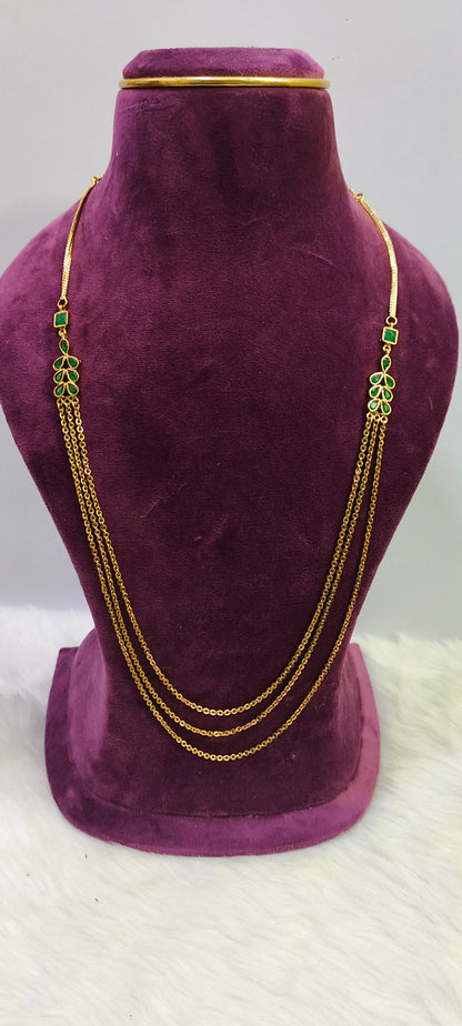 Simple 3 step chandraharam with 24" length