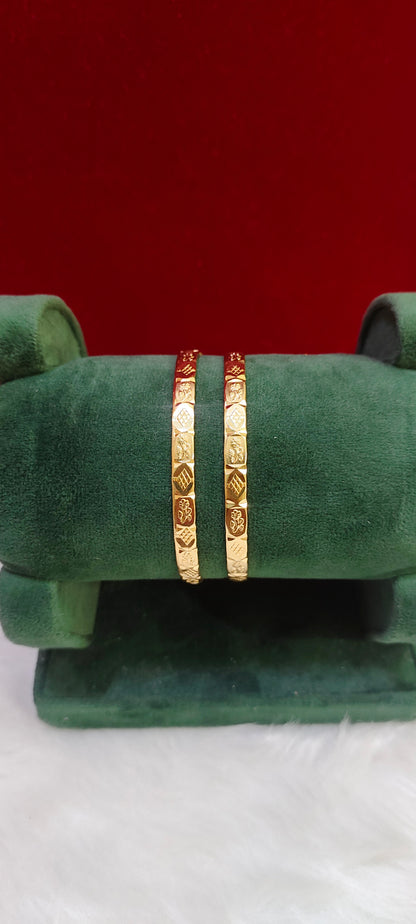 Pure panchaloham unpolished 2 bangles