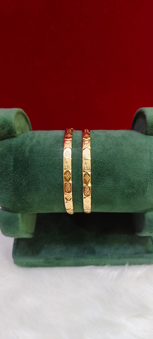 Pure panchaloham unpolished 2 bangles