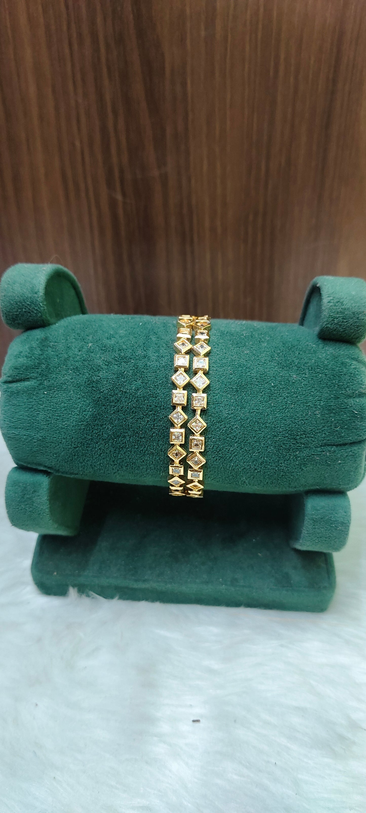 Pure panchaloham trendy daimond cut 2 bangles
