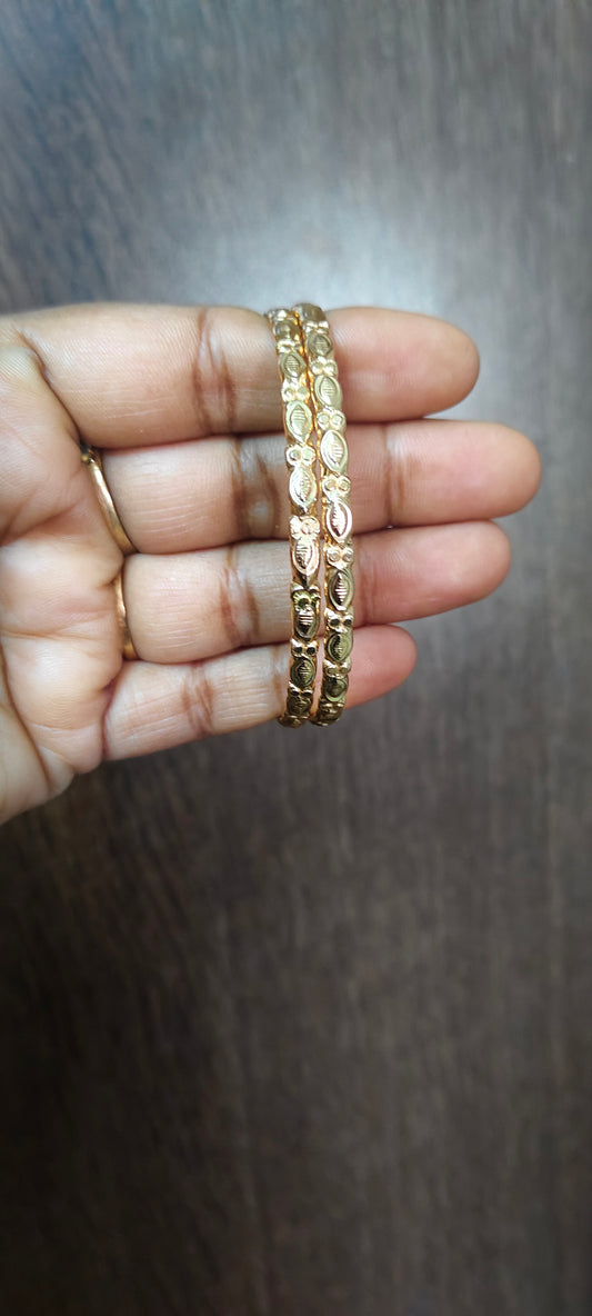 Pure panchaloham unpolished 2 bangles