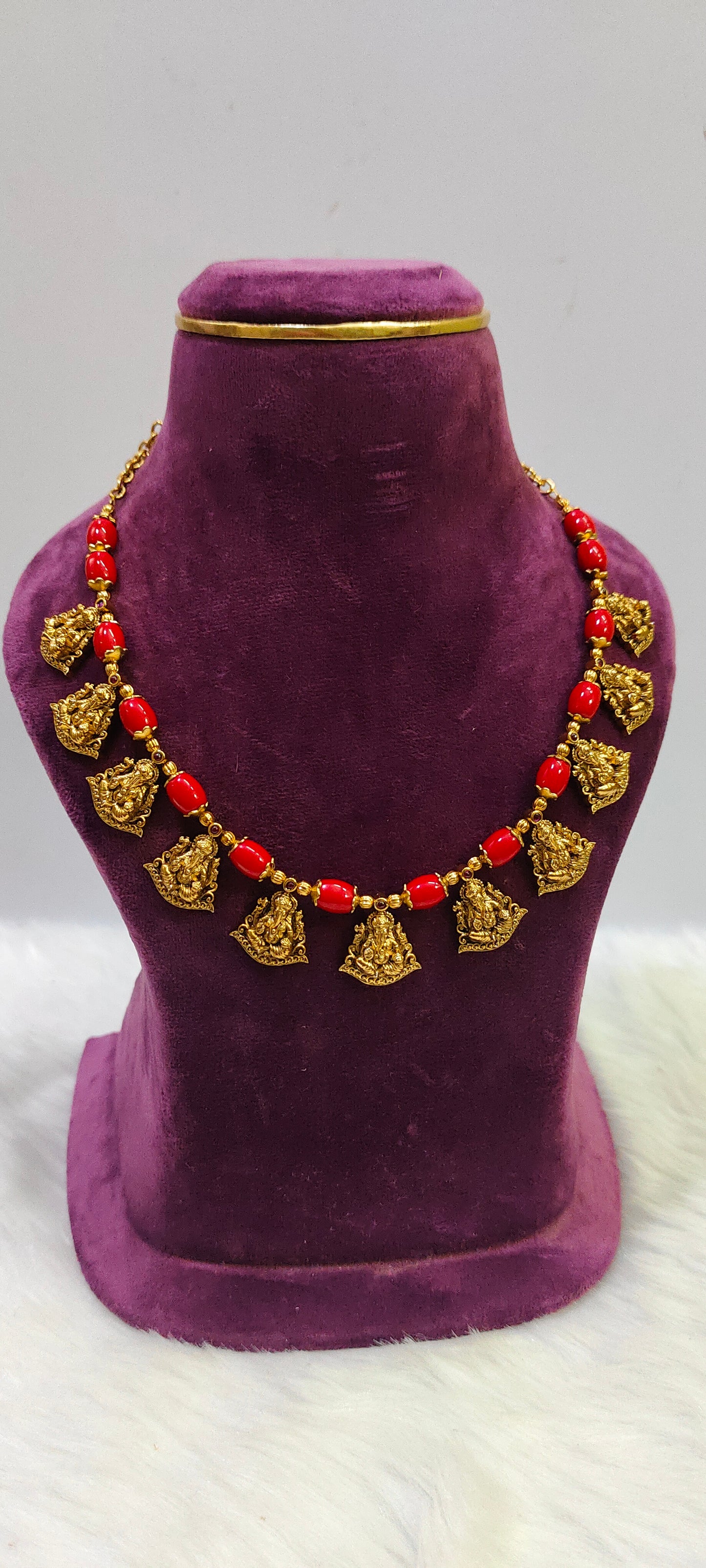 Premium antique nakshi koral set