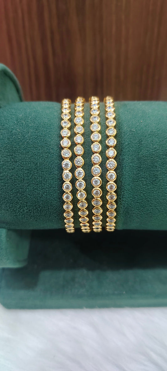 Pure panchaloham diamond look 4 bangles