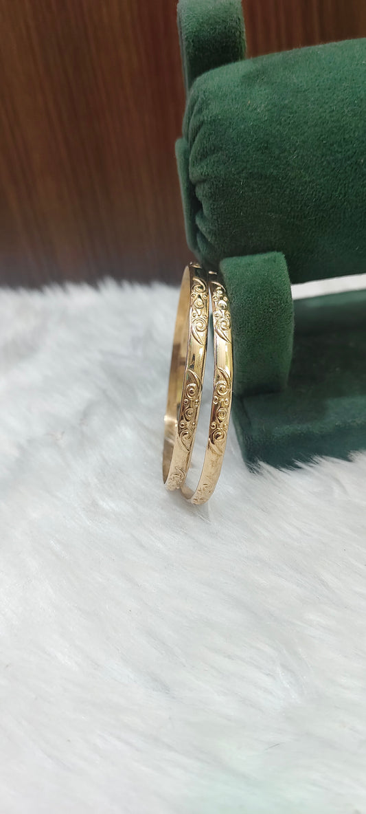 Pure panchaloham unpolished 2 bangles