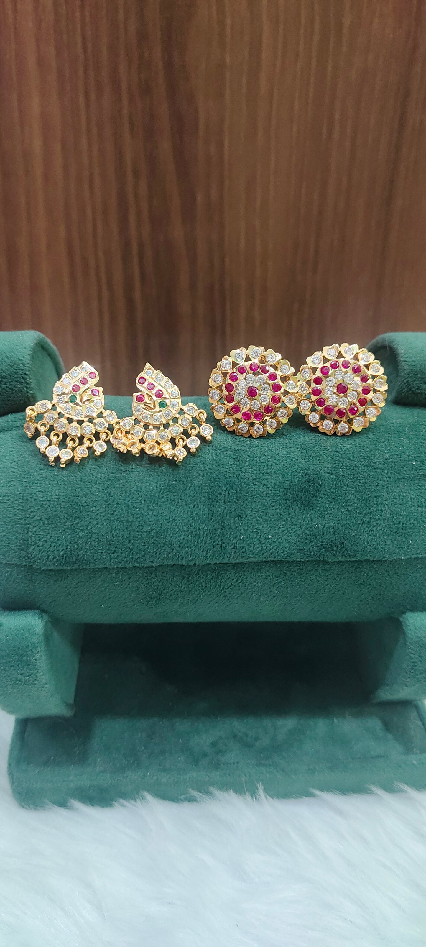 Pure panchaloham vintage look big studs