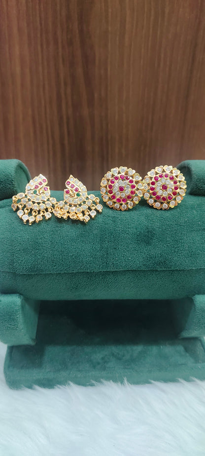 Pure panchaloham vintage look big studs