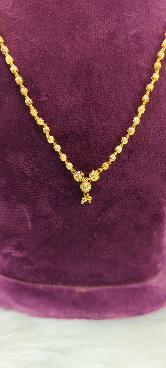 100% gold look dd balls chain