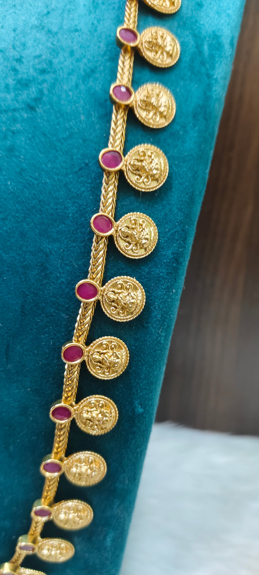 Premium nakshi unique style kasu long haram