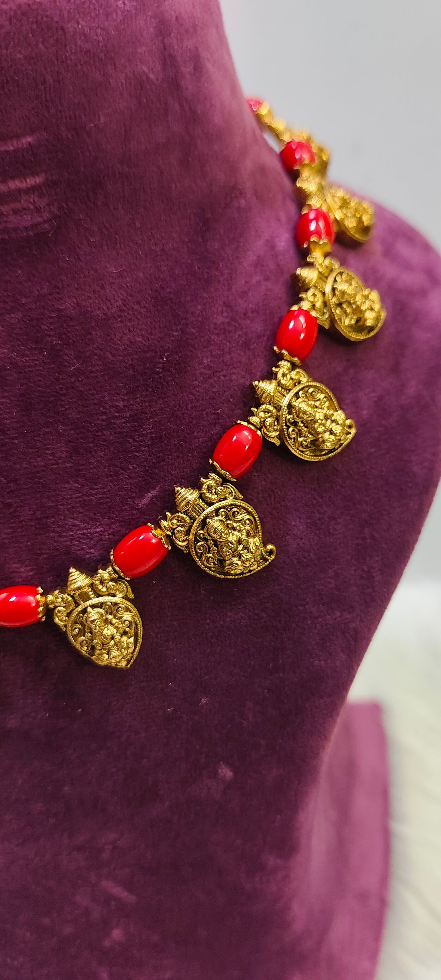 Premium antique nakshi koral set
