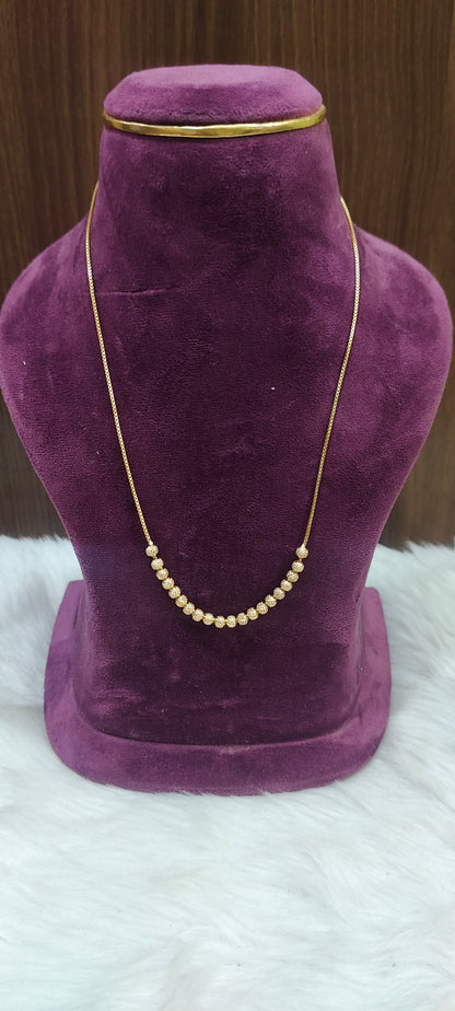 Pure panchaloham unpolished trendy 18" length chains