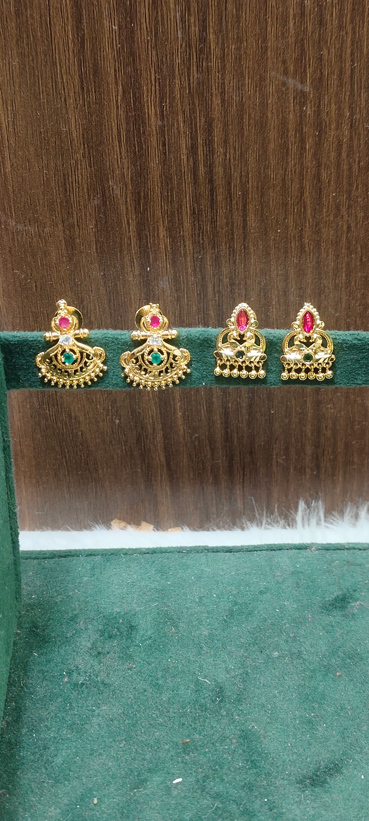 Premium micro gold plated daily wear earstuds combo