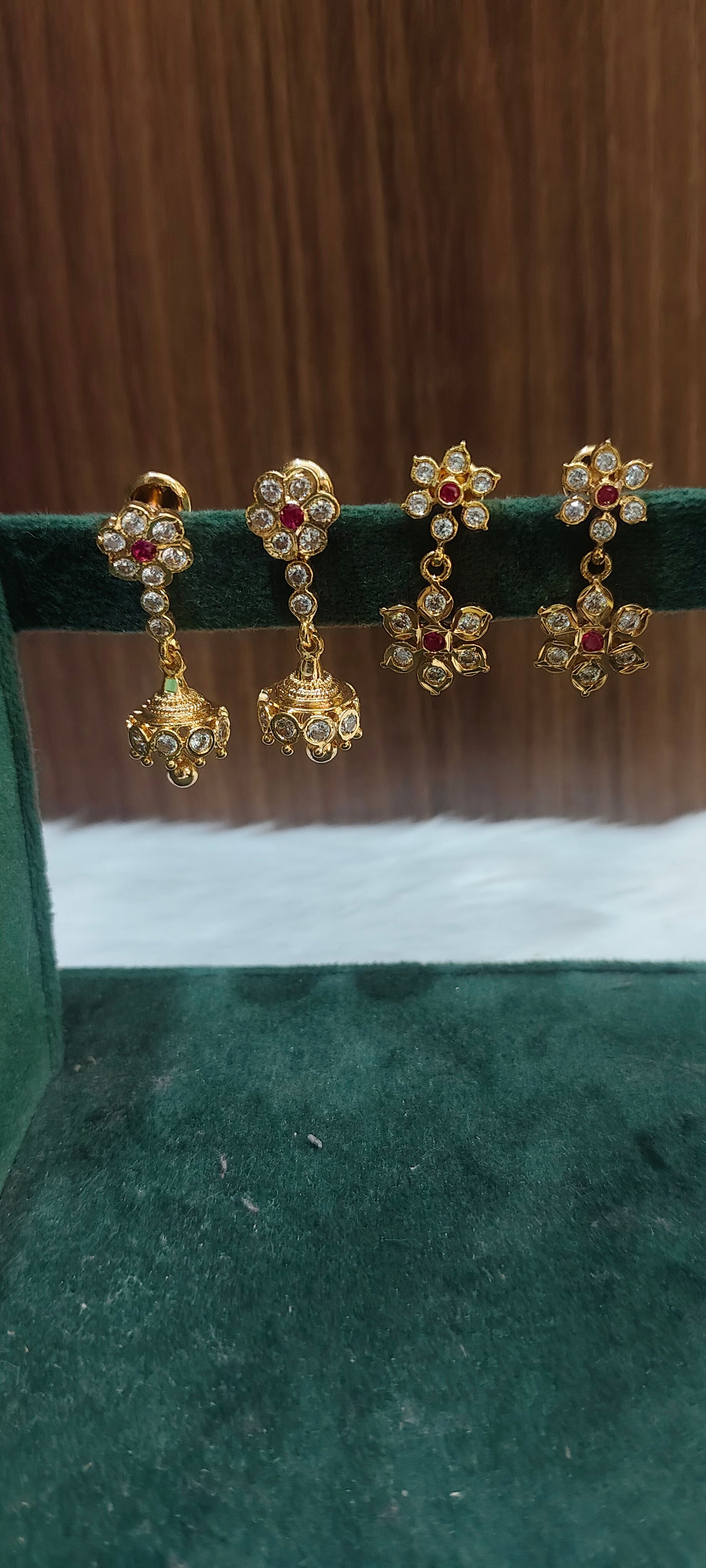 Pure panchaloham 2 pair earrings combo