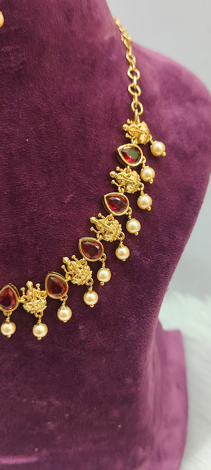 Premium nakshi budget friendly necklace set