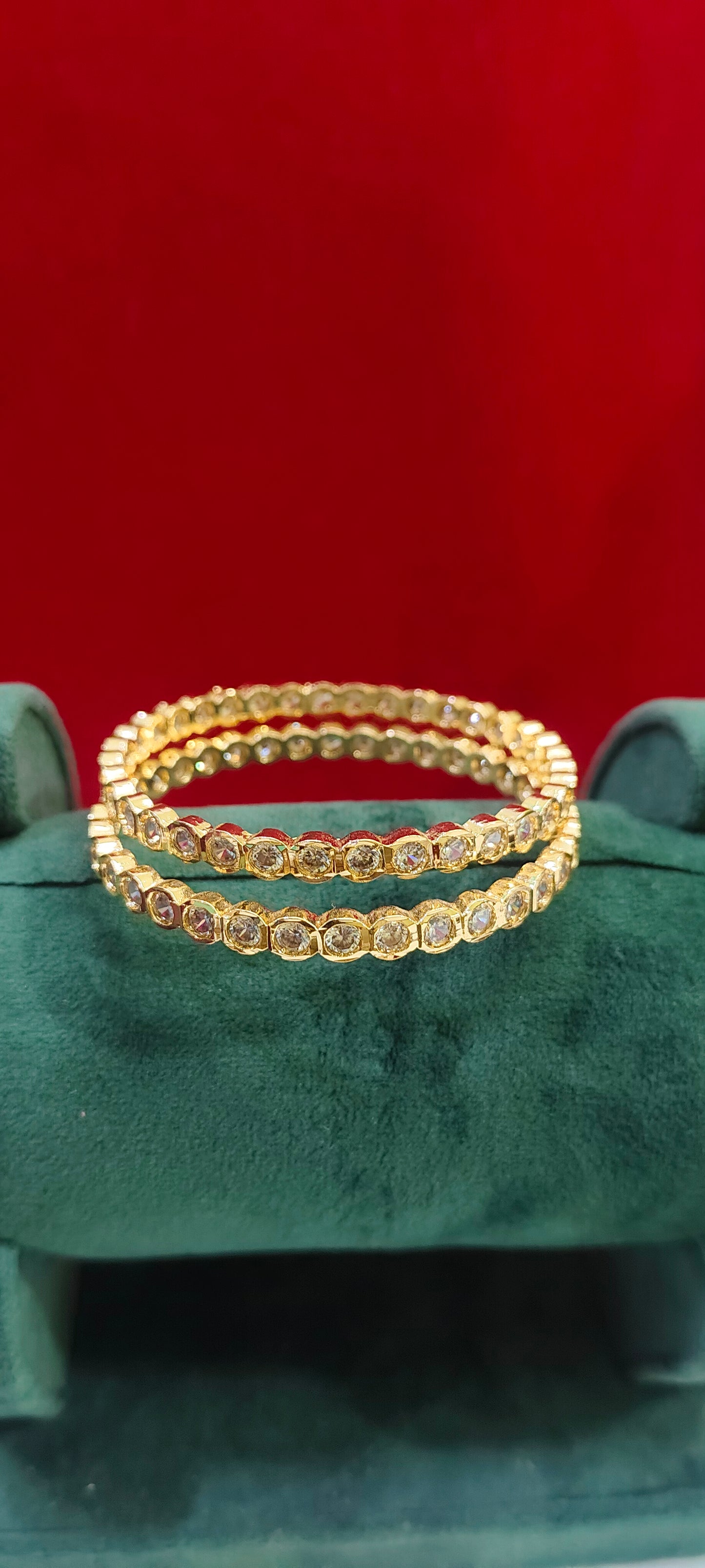 Pure panchaloham dimond look bangles