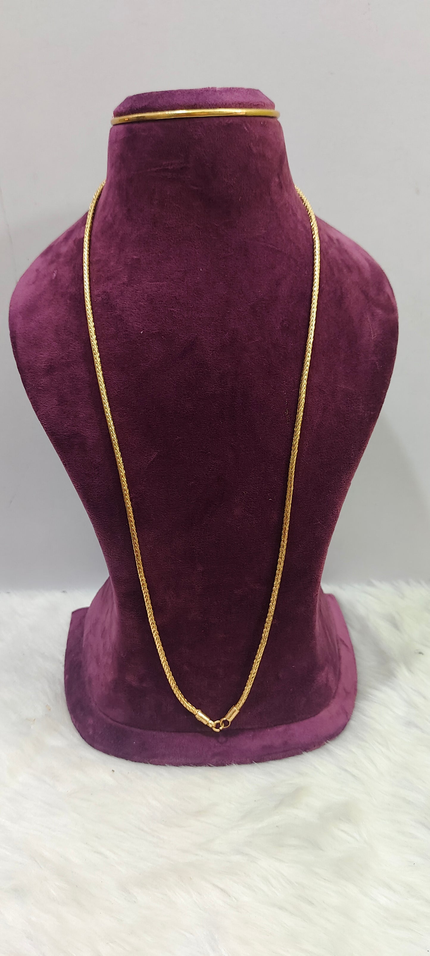 Pure panchaloham unpolished 30" length similar pattern to nanthadu