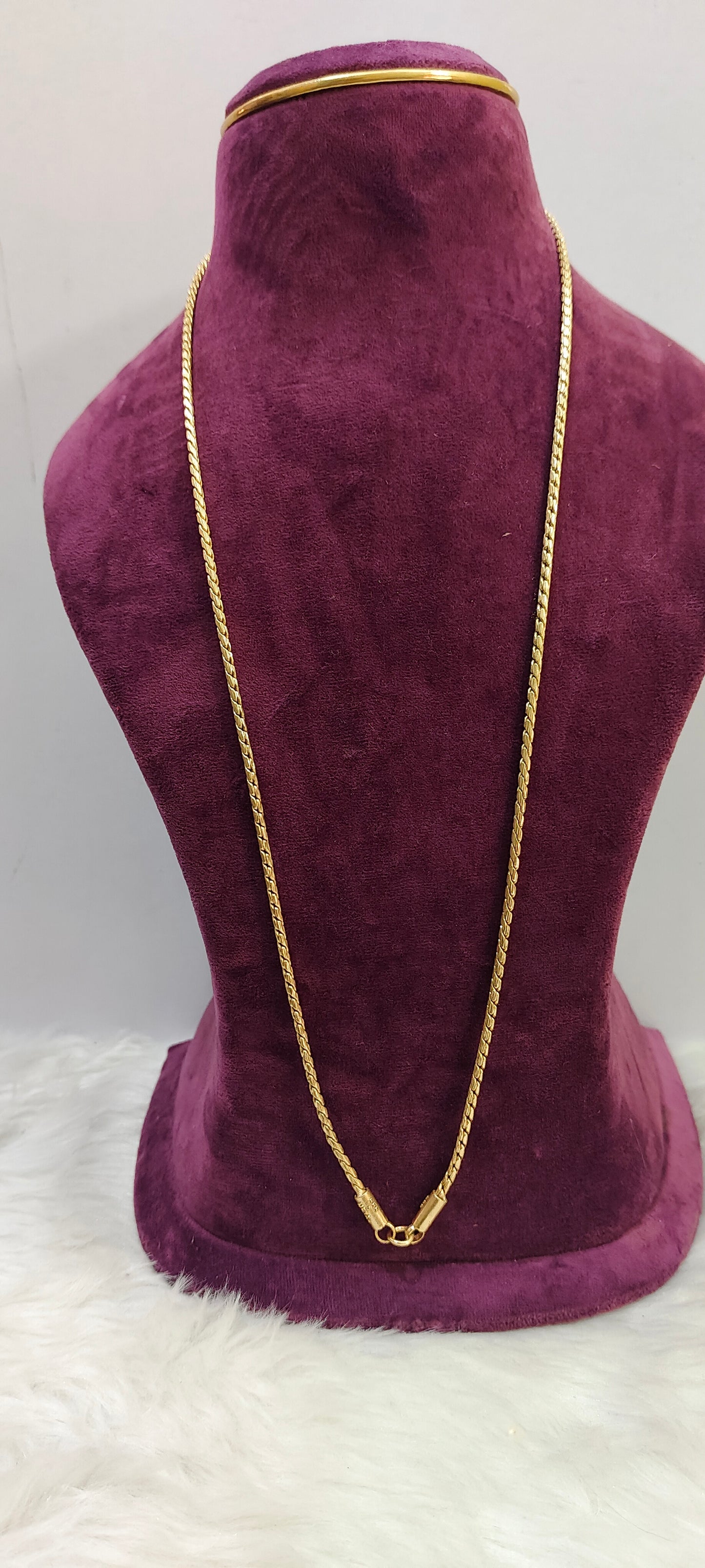 Pure panchaloham unpolished 30" length thali chain
