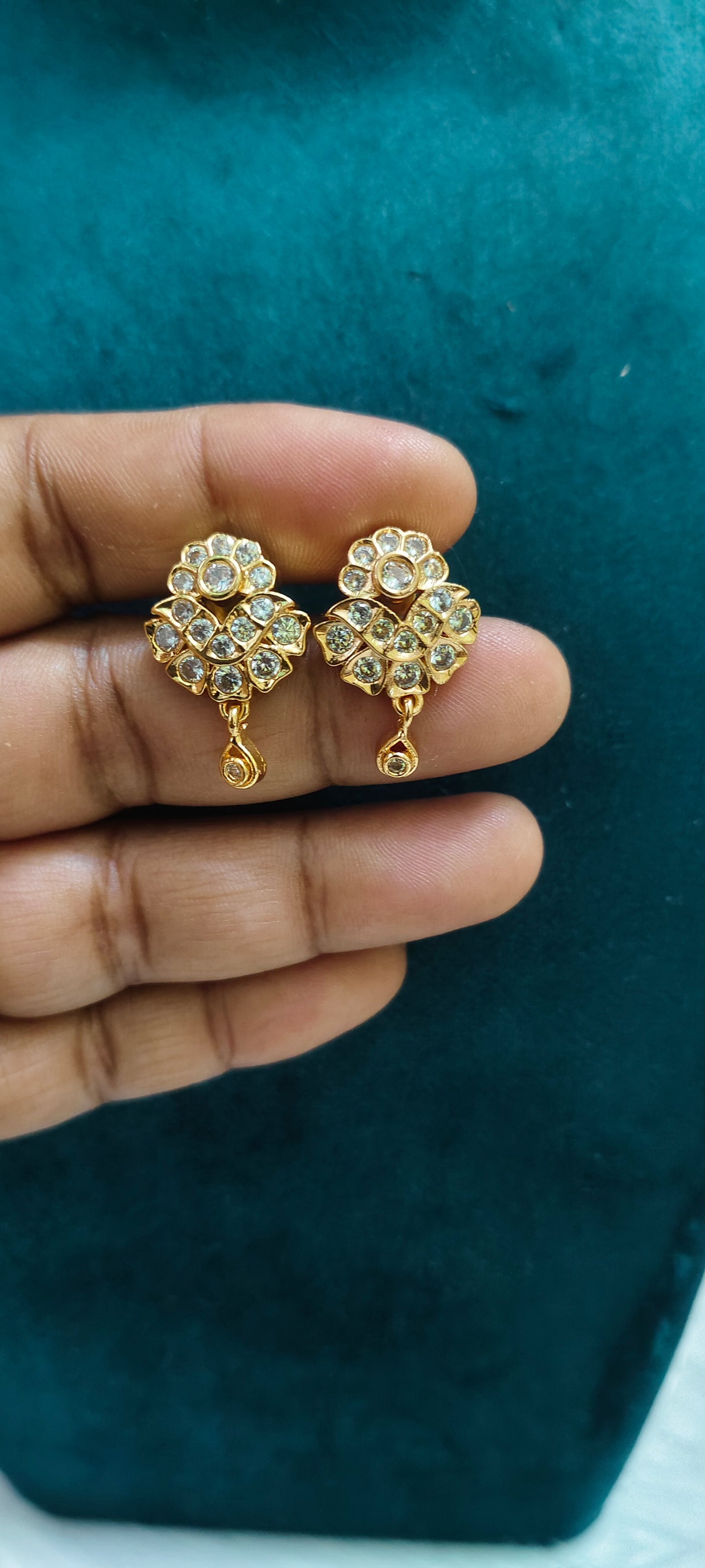 Pure panchaloham stud type earrings