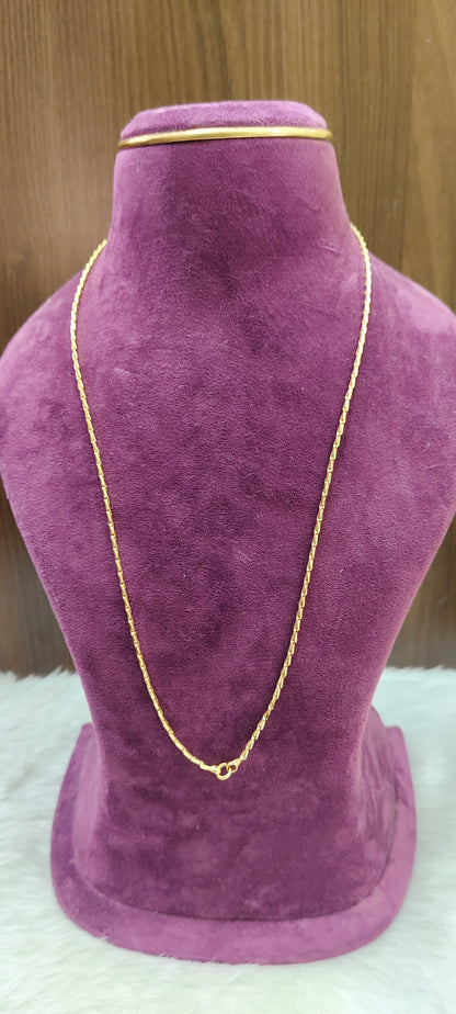 Pure panchaloham unpolished godhuma model thali chain