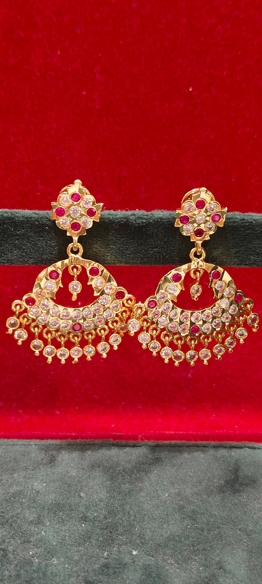Pure panchaloham big chandbali earrings