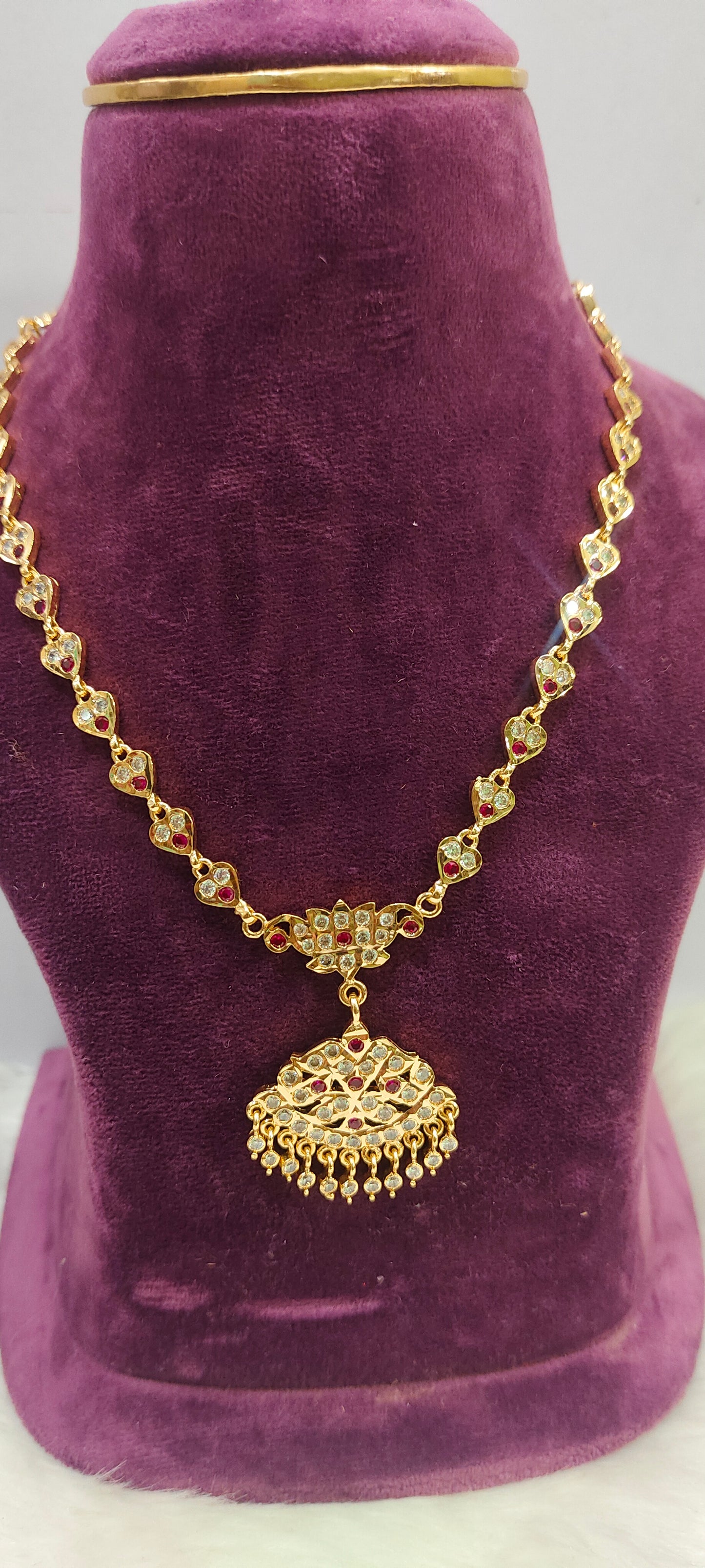 Pure panchaloham necklace with free 450/- worth earrings