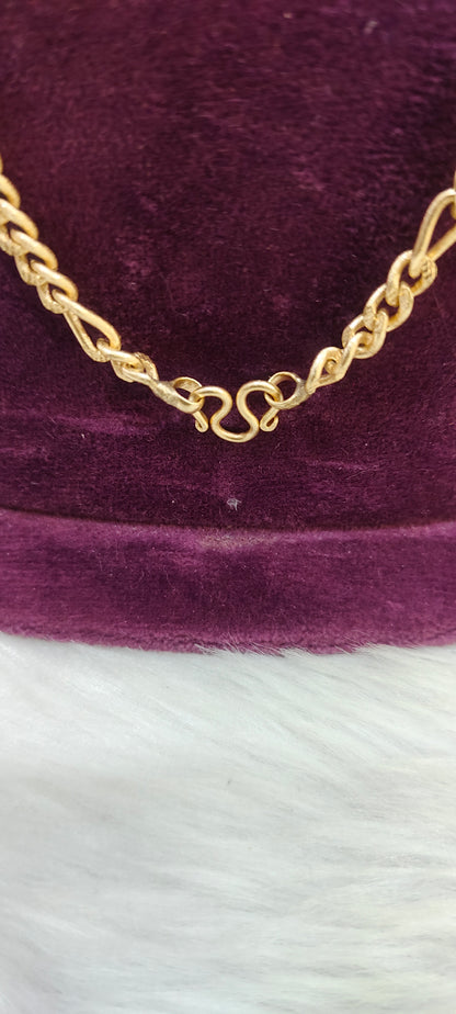 Pure panchaloham unpolished 20" length mens chain