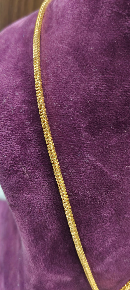 Premium micro gold plated 18" length Puligoru pendant chain