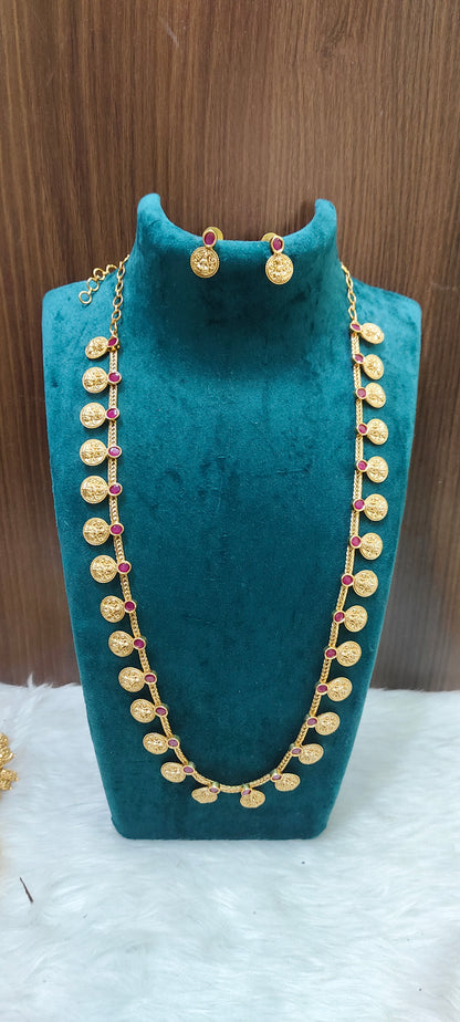 Premium nakshi unique style kasu long haram