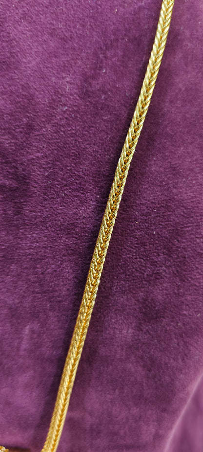 Premium micro gold plated 24" balaji pendent chain