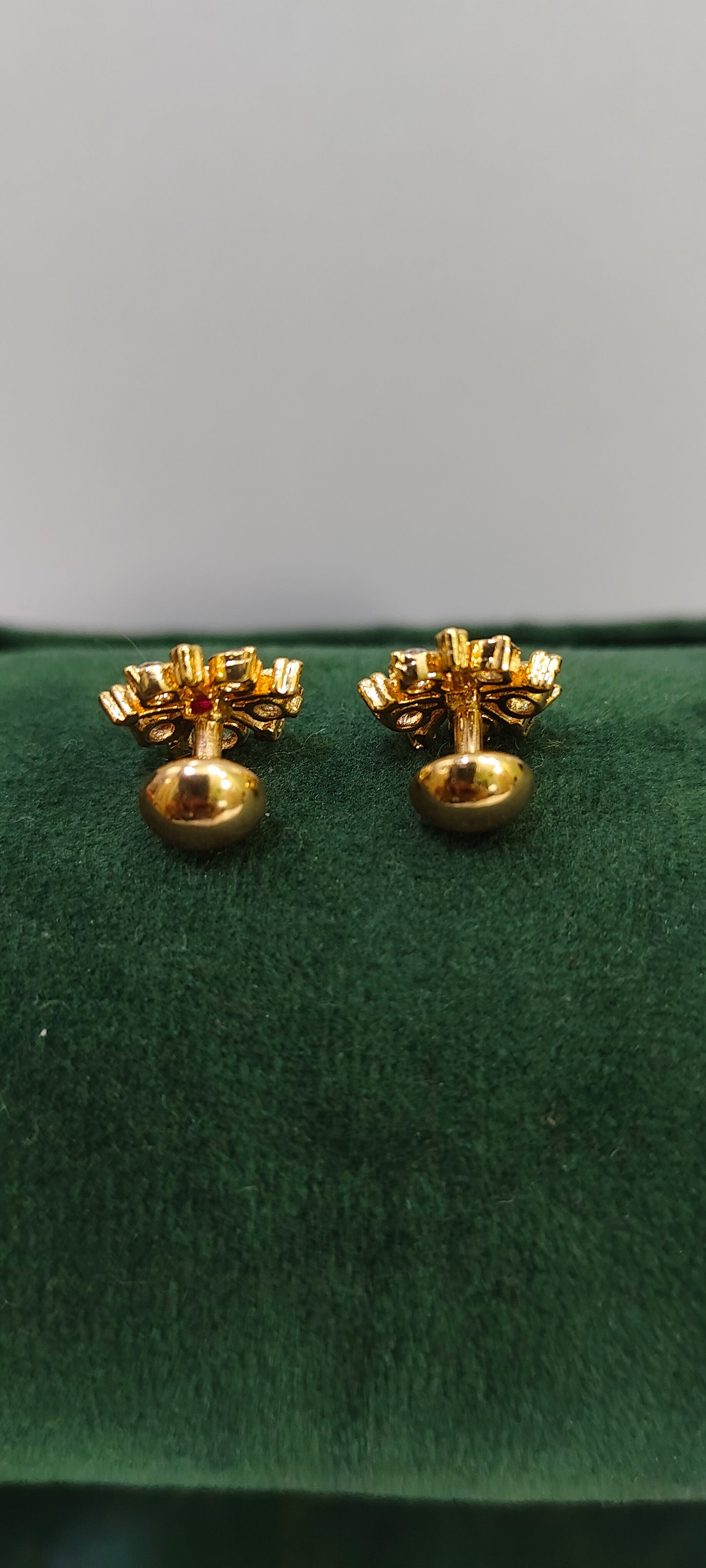 Pure panchaloham dimond look studs