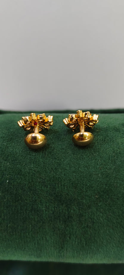 Pure panchaloham dimond look studs