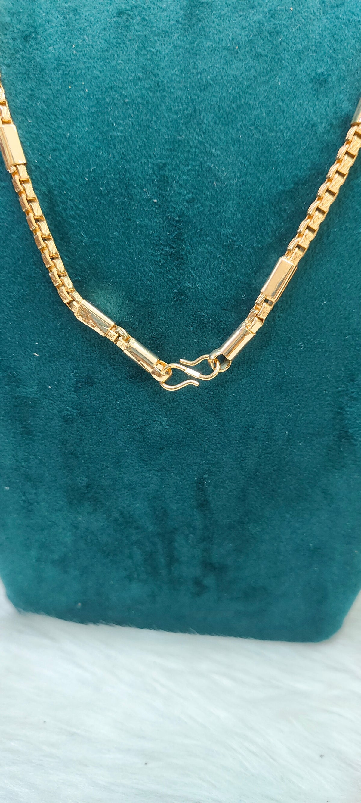 Premium micro gold plated daily wear 20" length broad mens Chain