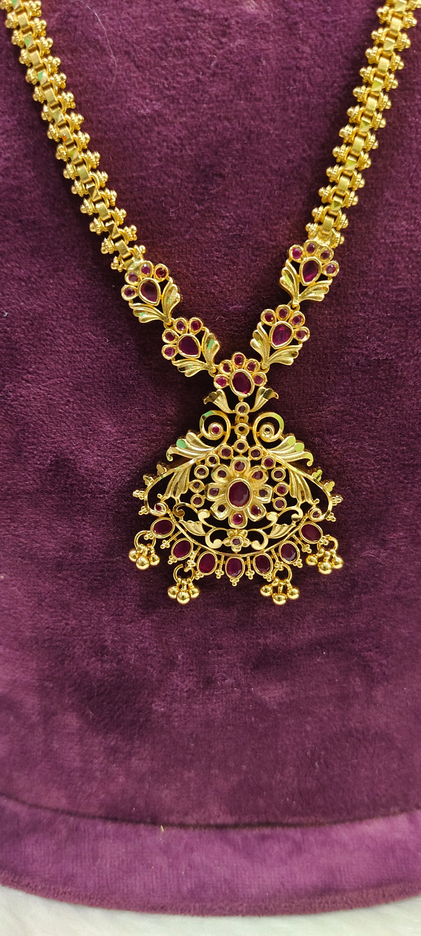 100% gold look 24" length mini haram set